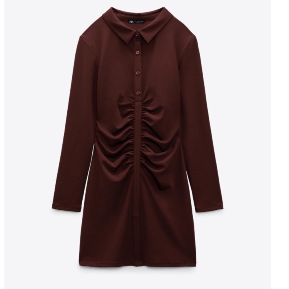 Brown zara dress
